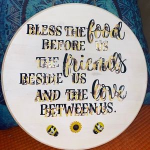 Hand crafted hand painted vinyl sign